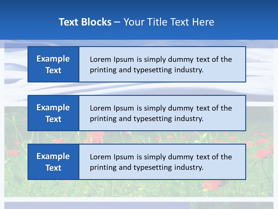 Natural Plant Water PowerPoint Template