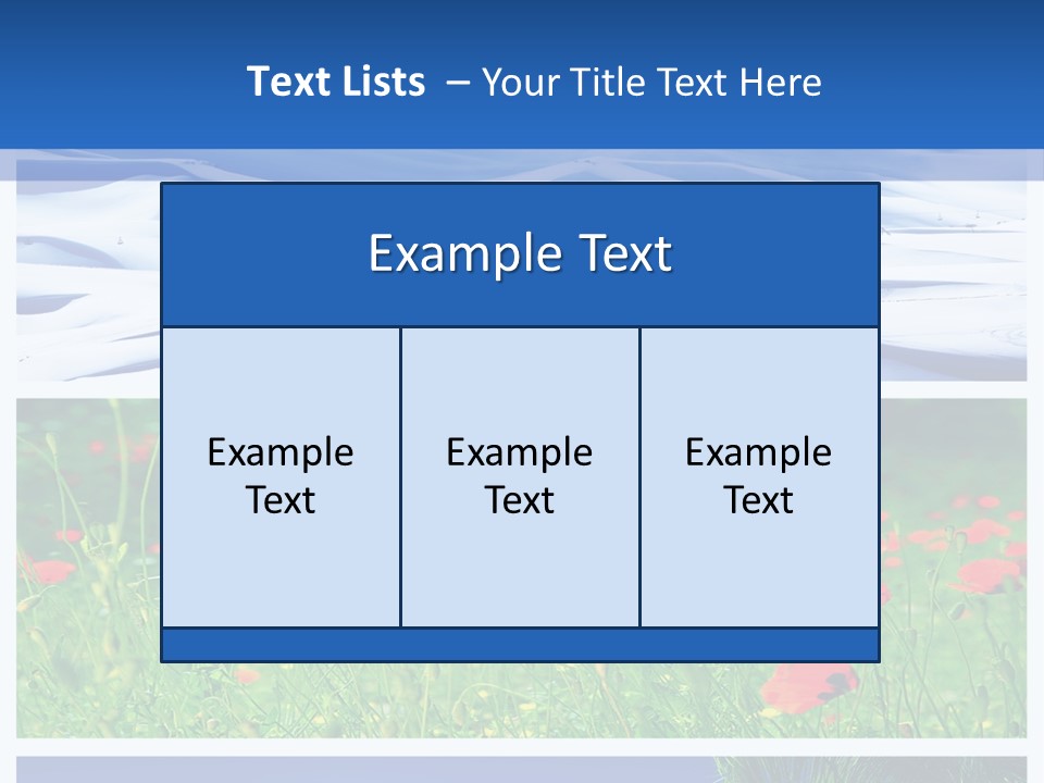 Natural Plant Water PowerPoint Template