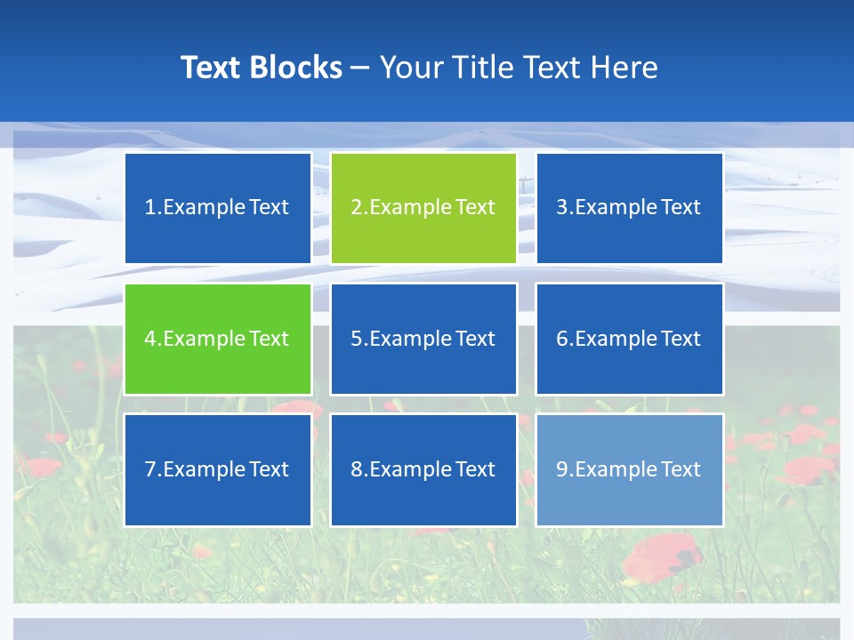 Natural Plant Water PowerPoint Template