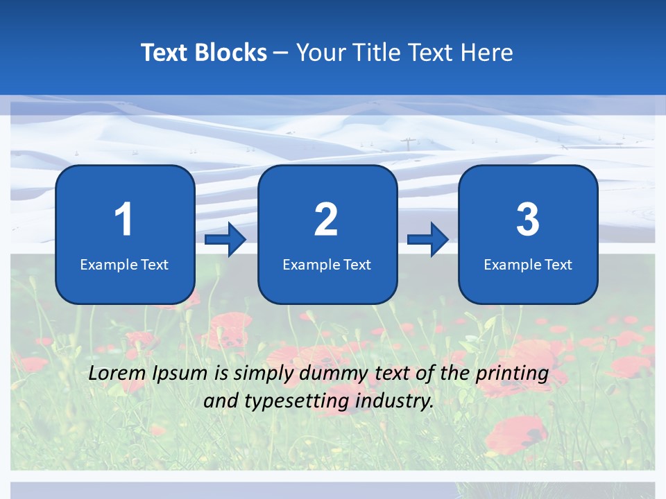 Natural Plant Water PowerPoint Template