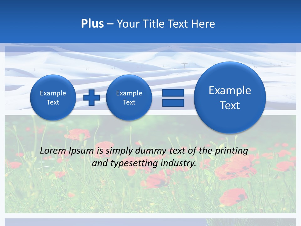 Natural Plant Water PowerPoint Template