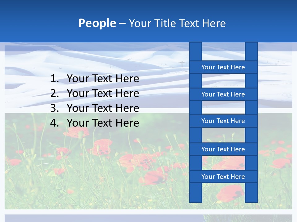 Natural Plant Water PowerPoint Template