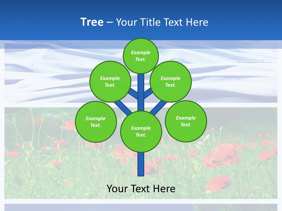Natural Plant Water PowerPoint Template