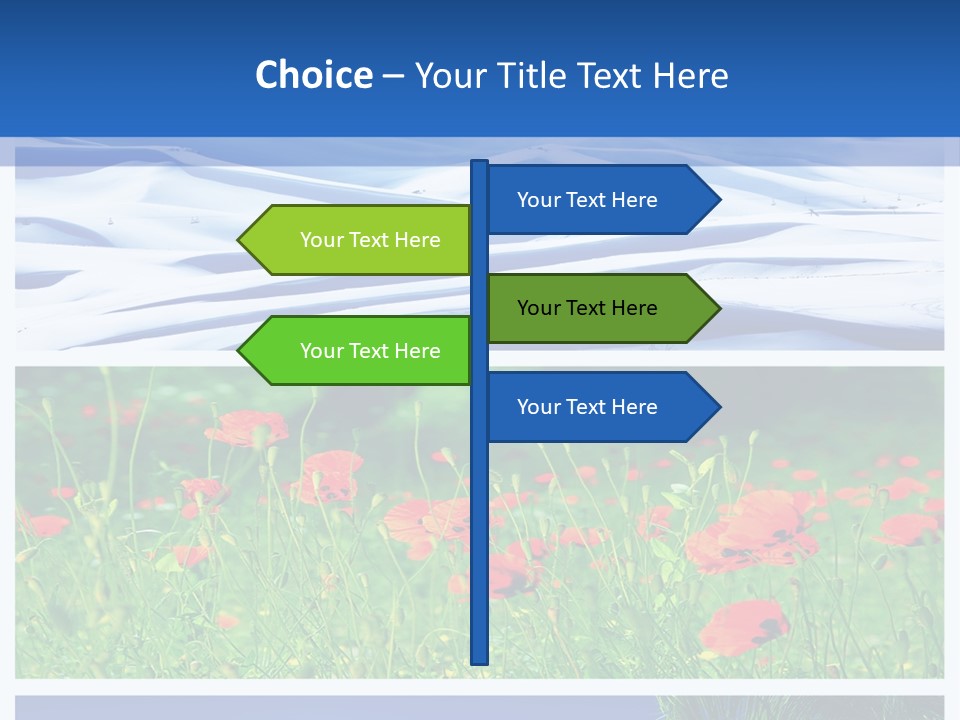 Natural Plant Water PowerPoint Template