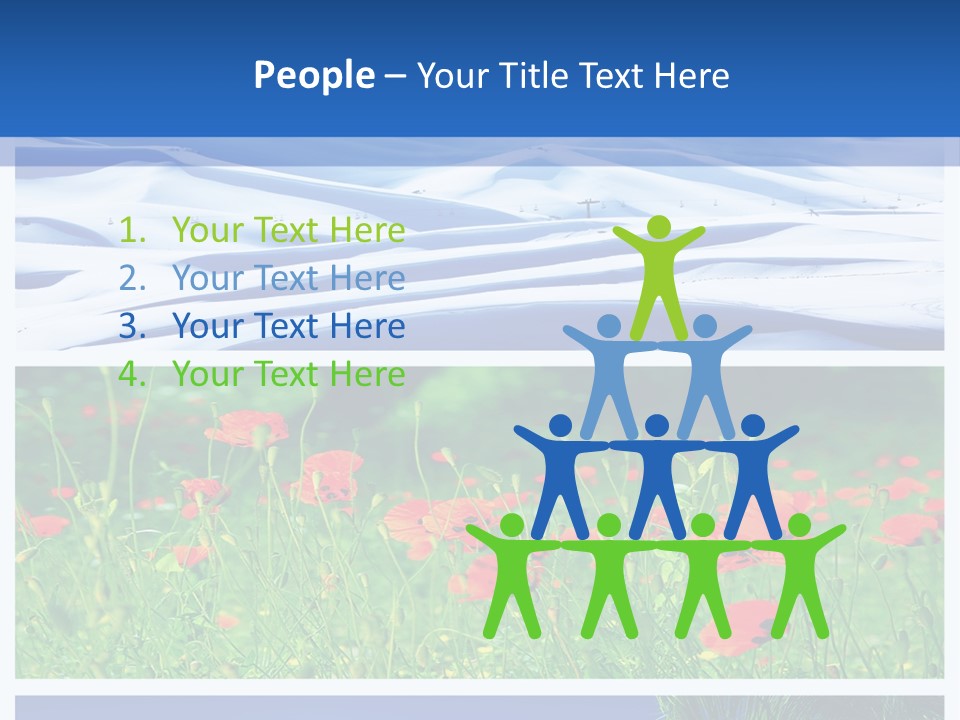 Natural Plant Water PowerPoint Template