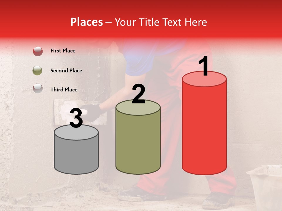 Man Plasterer Work PowerPoint Template