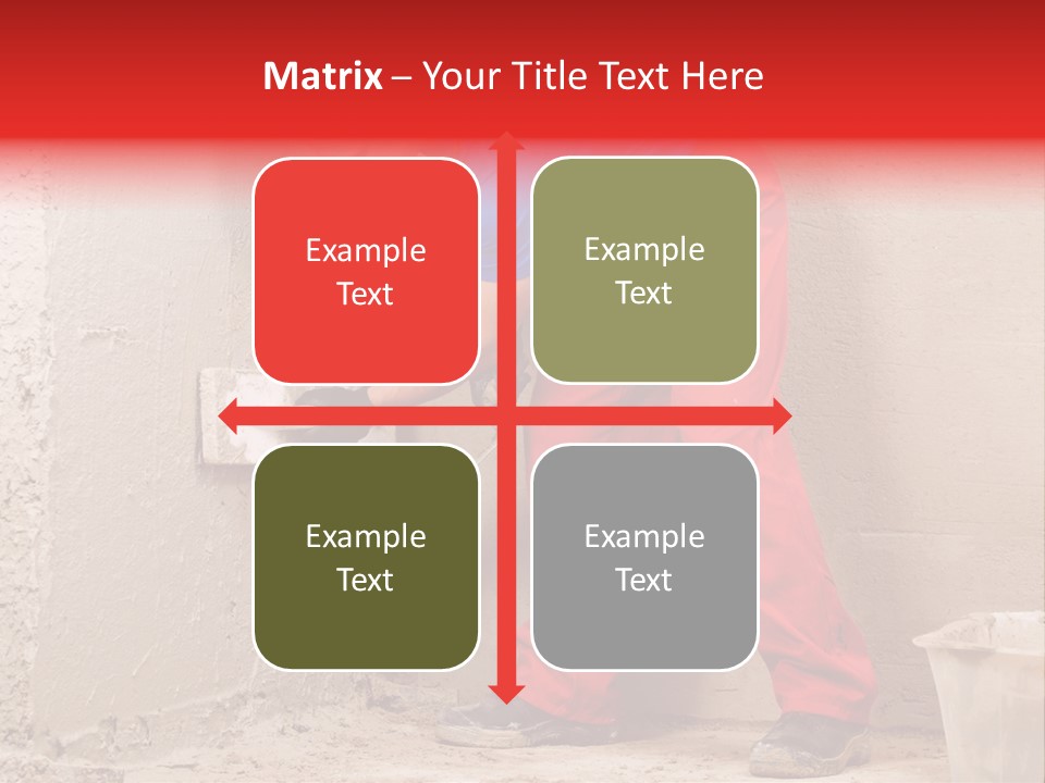 Man Plasterer Work PowerPoint Template