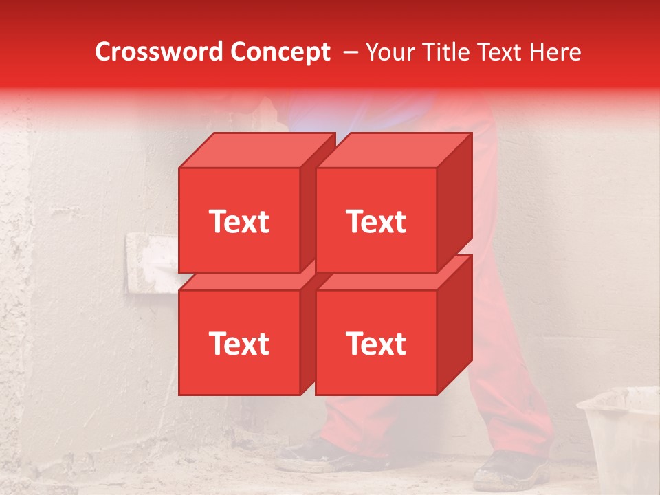 Man Plasterer Work PowerPoint Template