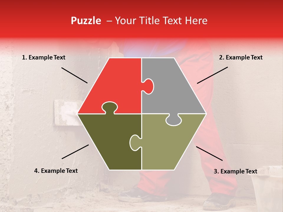 Man Plasterer Work PowerPoint Template