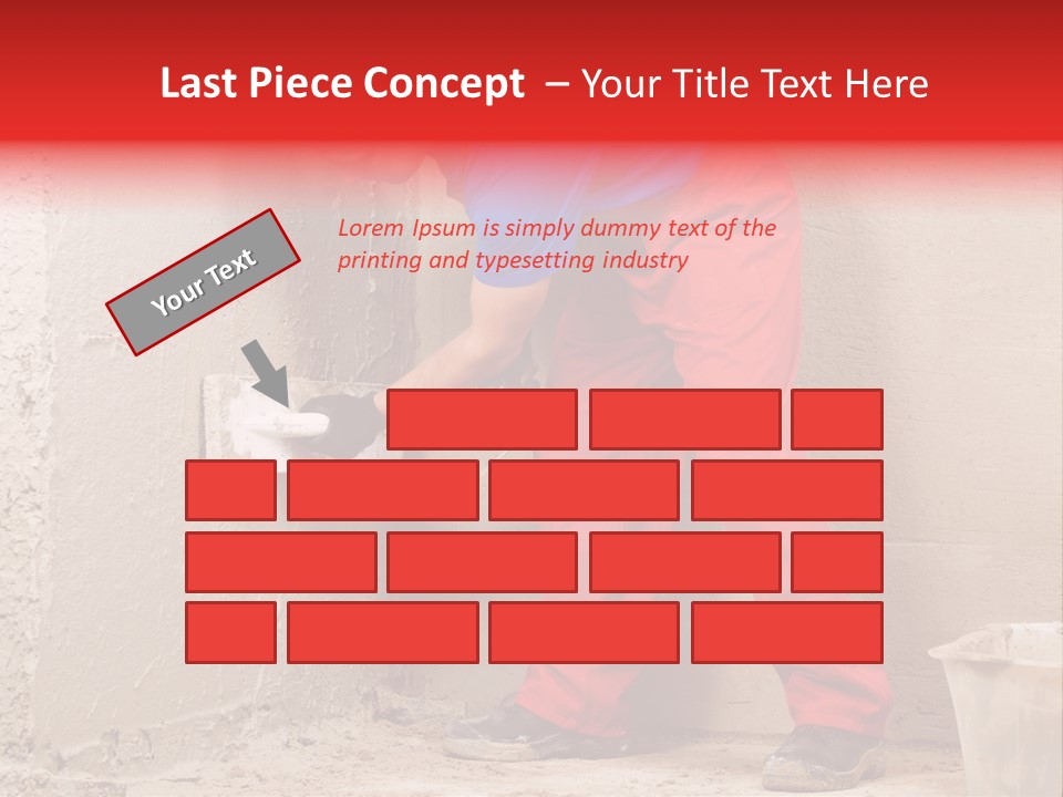 Man Plasterer Work PowerPoint Template