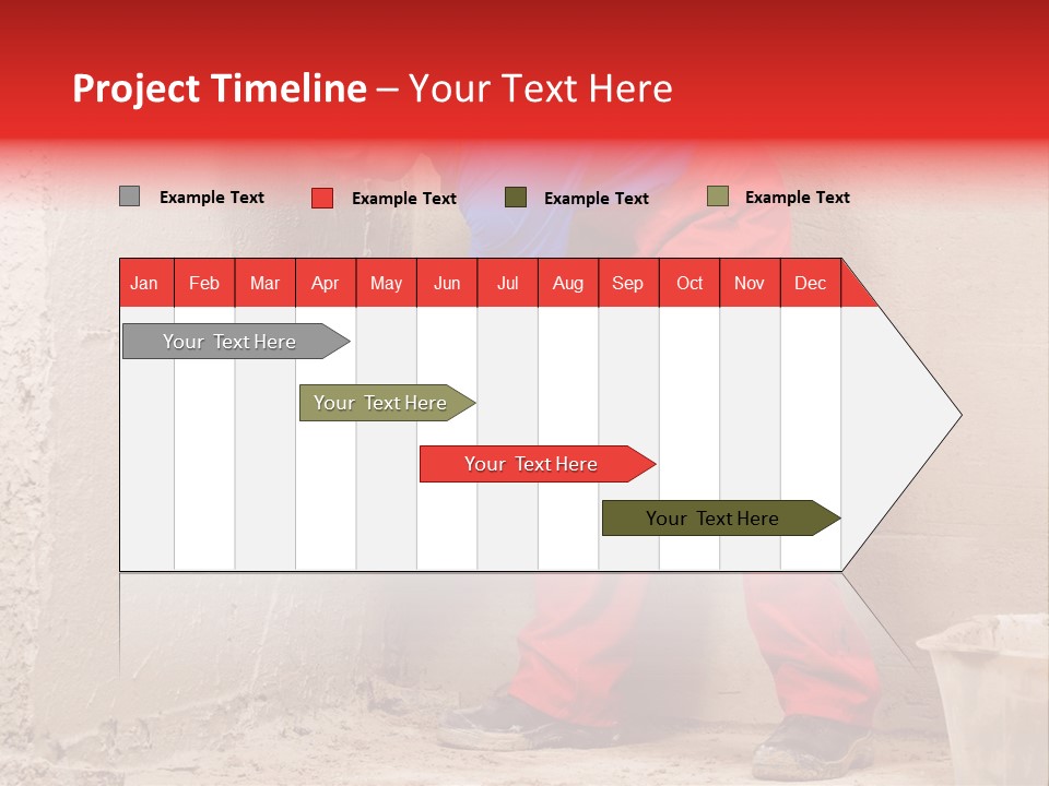 Man Plasterer Work PowerPoint Template