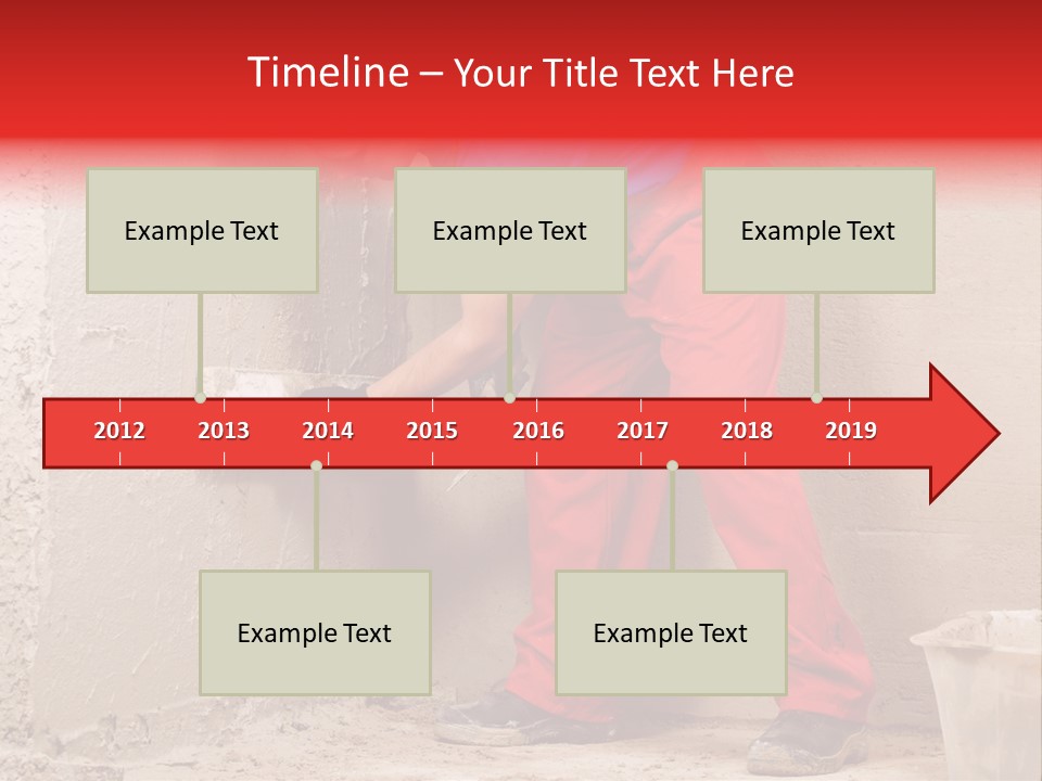 Man Plasterer Work PowerPoint Template