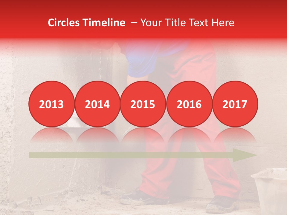 Man Plasterer Work PowerPoint Template