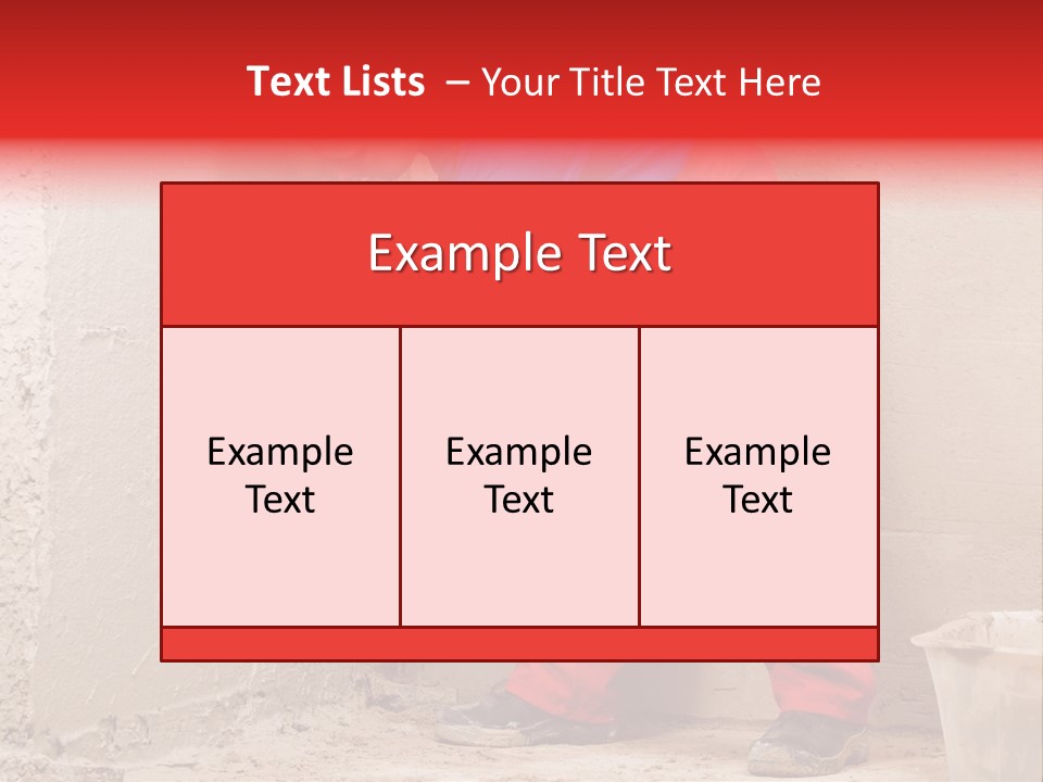 Man Plasterer Work PowerPoint Template