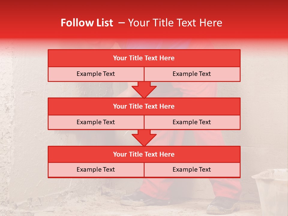 Man Plasterer Work PowerPoint Template