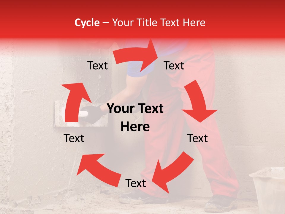 Man Plasterer Work PowerPoint Template