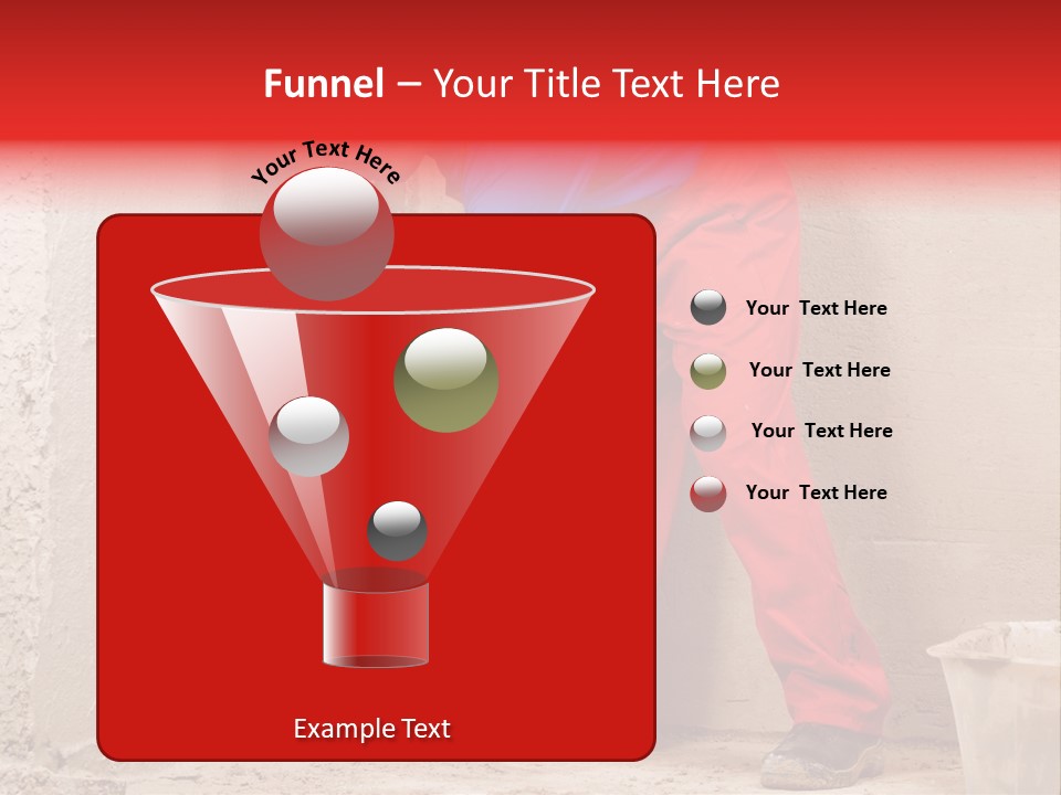 Man Plasterer Work PowerPoint Template