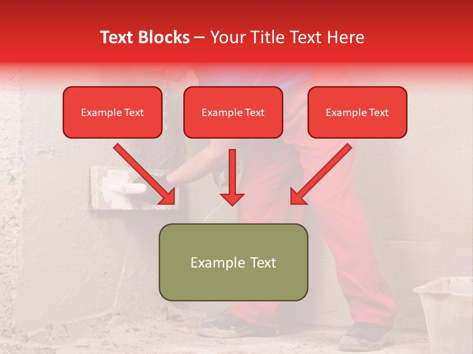 Man Plasterer Work PowerPoint Template