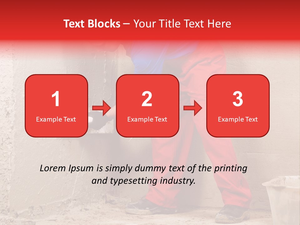 Man Plasterer Work PowerPoint Template