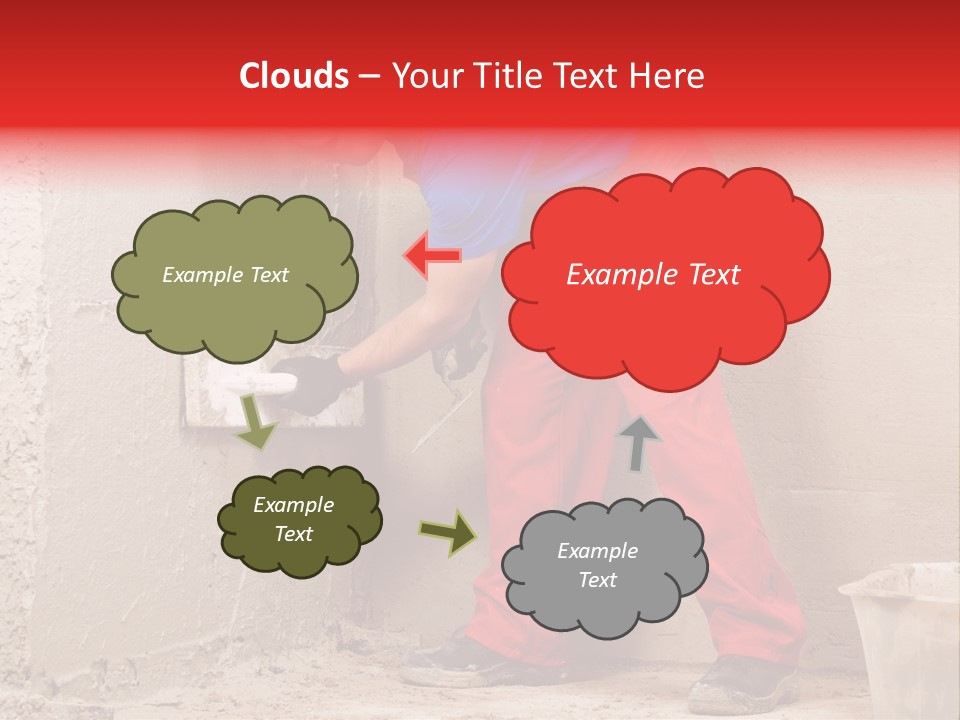 Man Plasterer Work PowerPoint Template