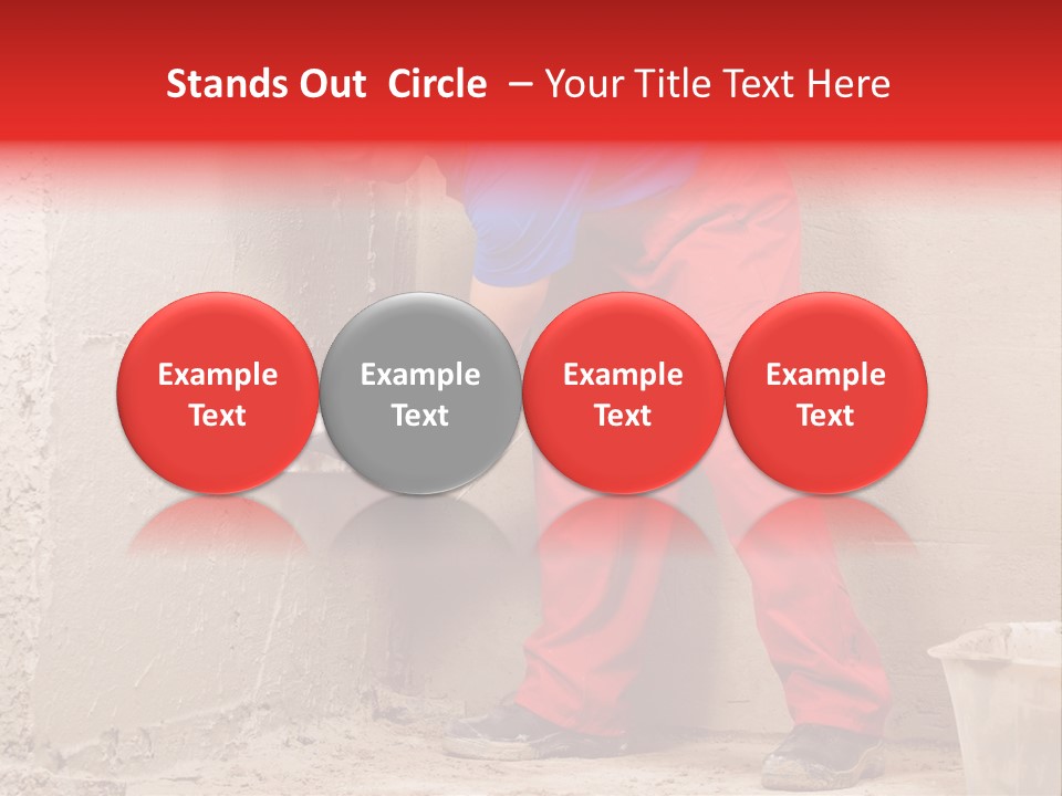 Man Plasterer Work PowerPoint Template