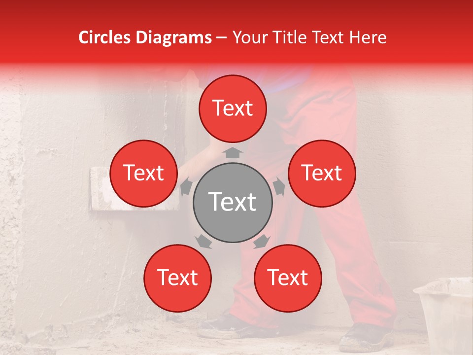 Man Plasterer Work PowerPoint Template