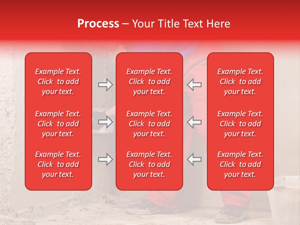 Man Plasterer Work PowerPoint Template