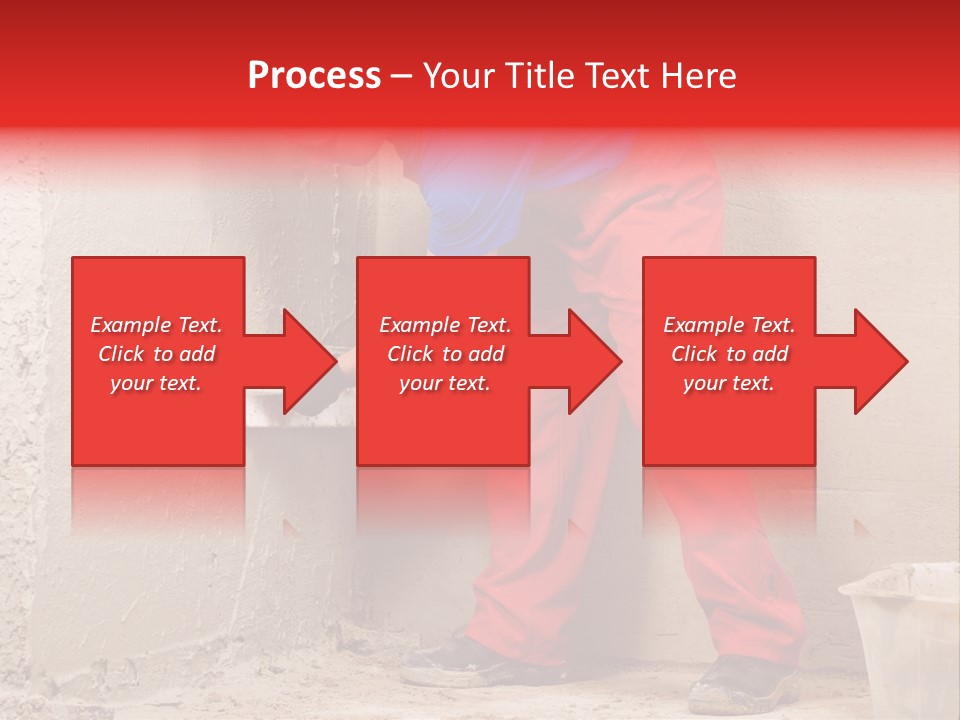 Man Plasterer Work PowerPoint Template