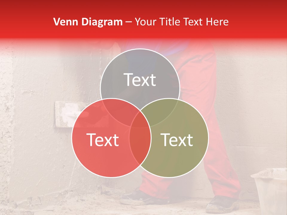 Man Plasterer Work PowerPoint Template