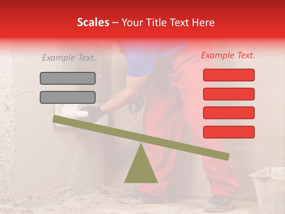 Man Plasterer Work PowerPoint Template