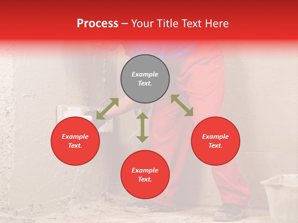 Man Plasterer Work PowerPoint Template
