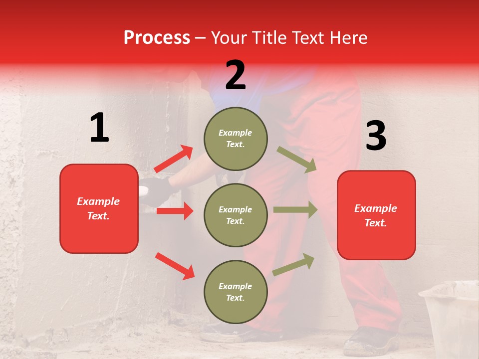 Man Plasterer Work PowerPoint Template