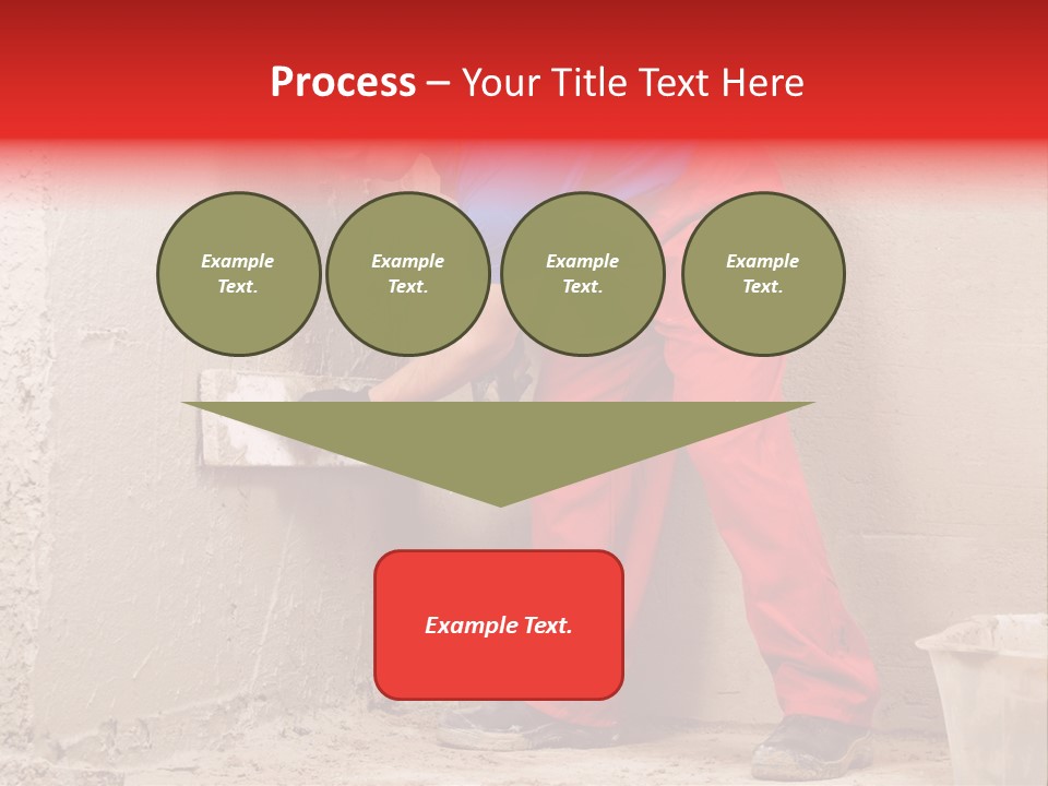 Man Plasterer Work PowerPoint Template