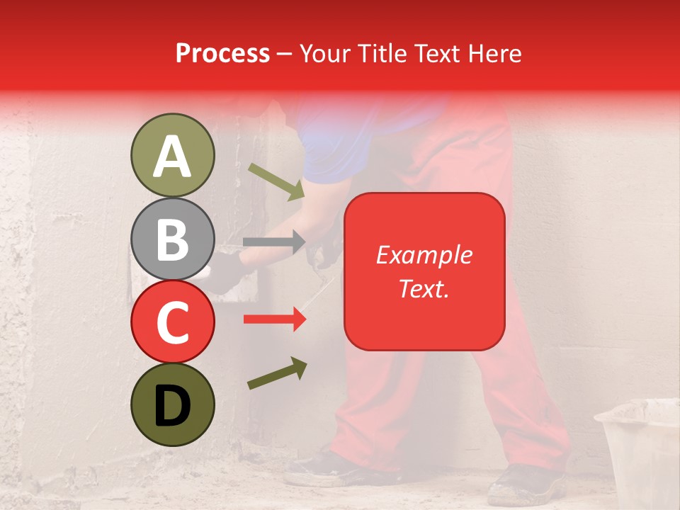 Man Plasterer Work PowerPoint Template