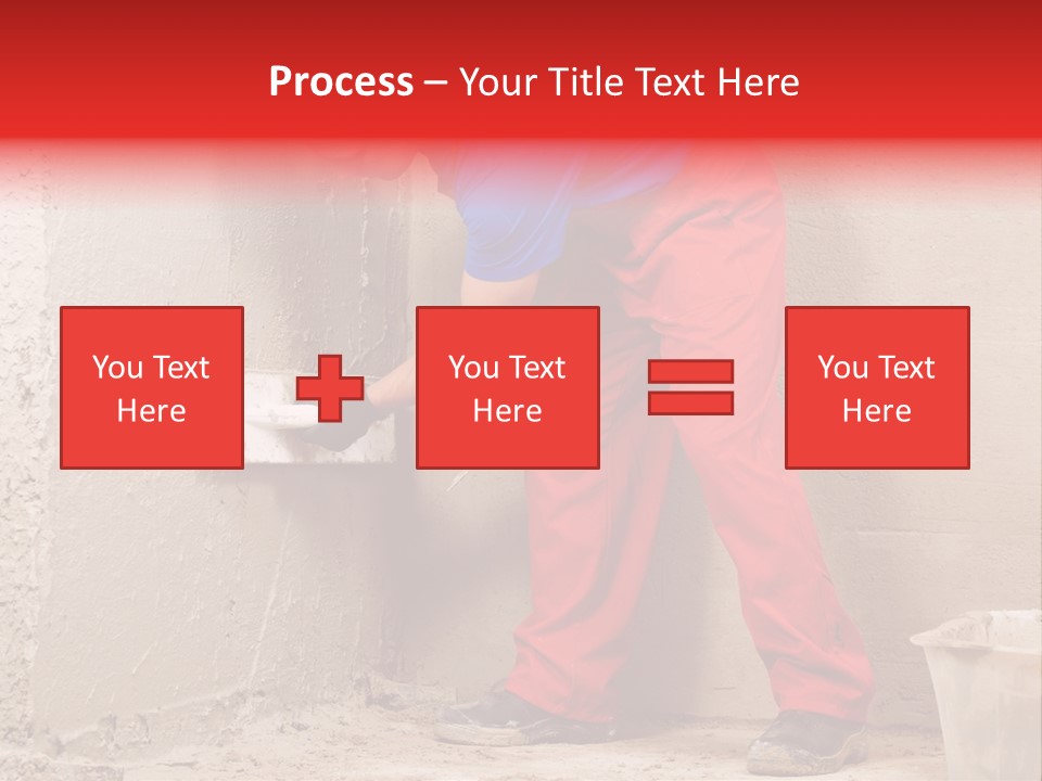 Man Plasterer Work PowerPoint Template
