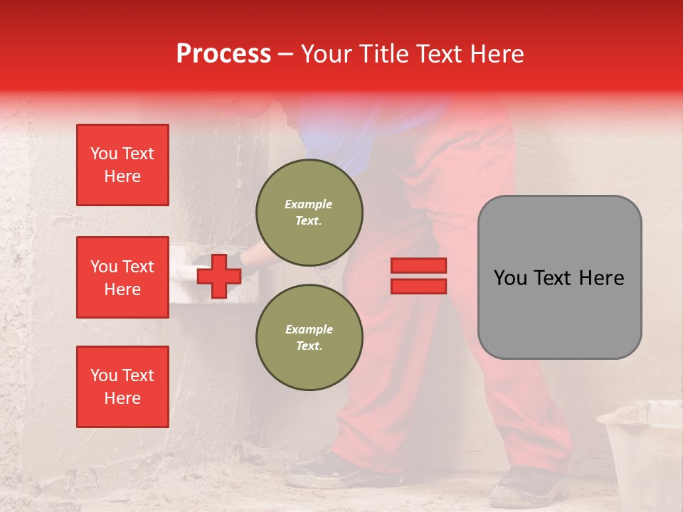 Man Plasterer Work PowerPoint Template