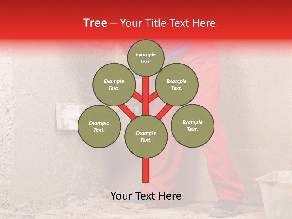 Man Plasterer Work PowerPoint Template