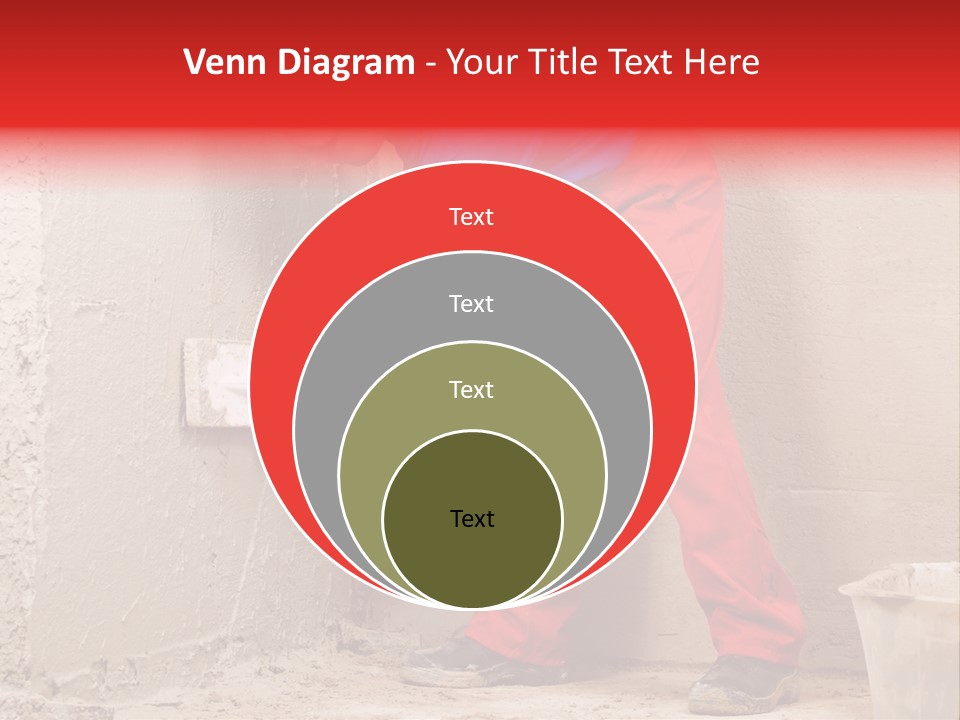 Man Plasterer Work PowerPoint Template