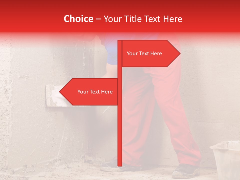Man Plasterer Work PowerPoint Template