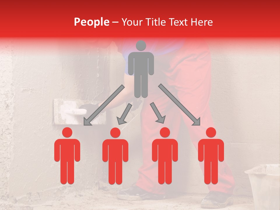 Man Plasterer Work PowerPoint Template