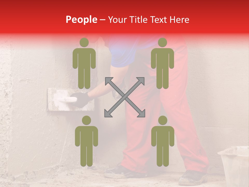 Man Plasterer Work PowerPoint Template