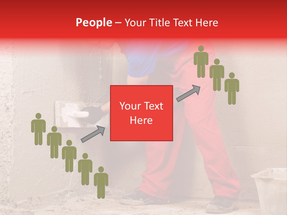 Man Plasterer Work PowerPoint Template