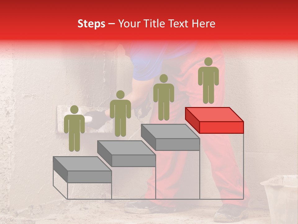 Man Plasterer Work PowerPoint Template