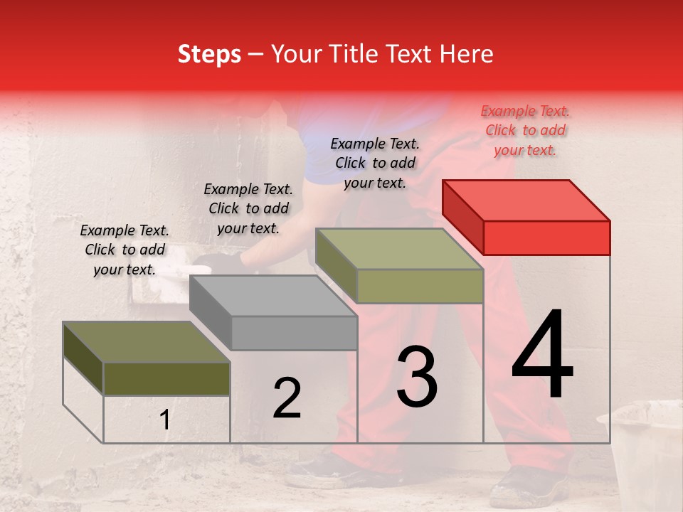 Man Plasterer Work PowerPoint Template