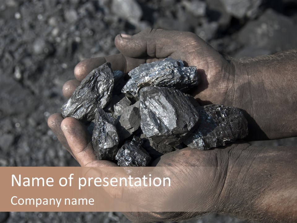 An Open Cast Mine Manufacture Asia PowerPoint Template