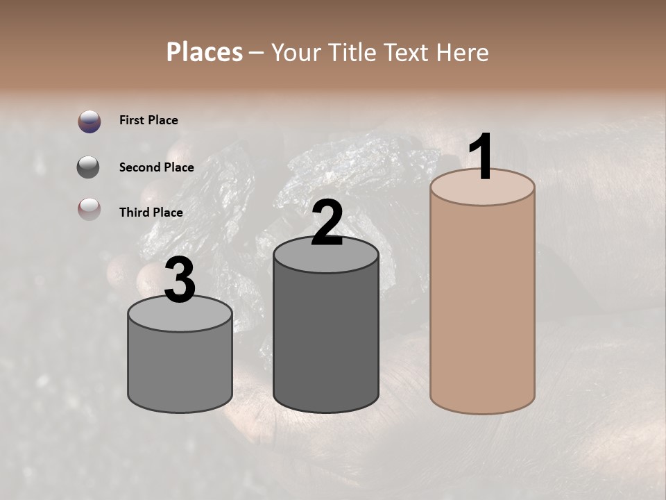 An Open Cast Mine Manufacture Asia PowerPoint Template
