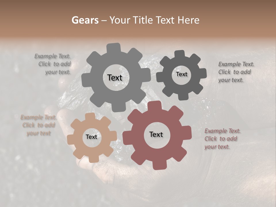 An Open Cast Mine Manufacture Asia PowerPoint Template