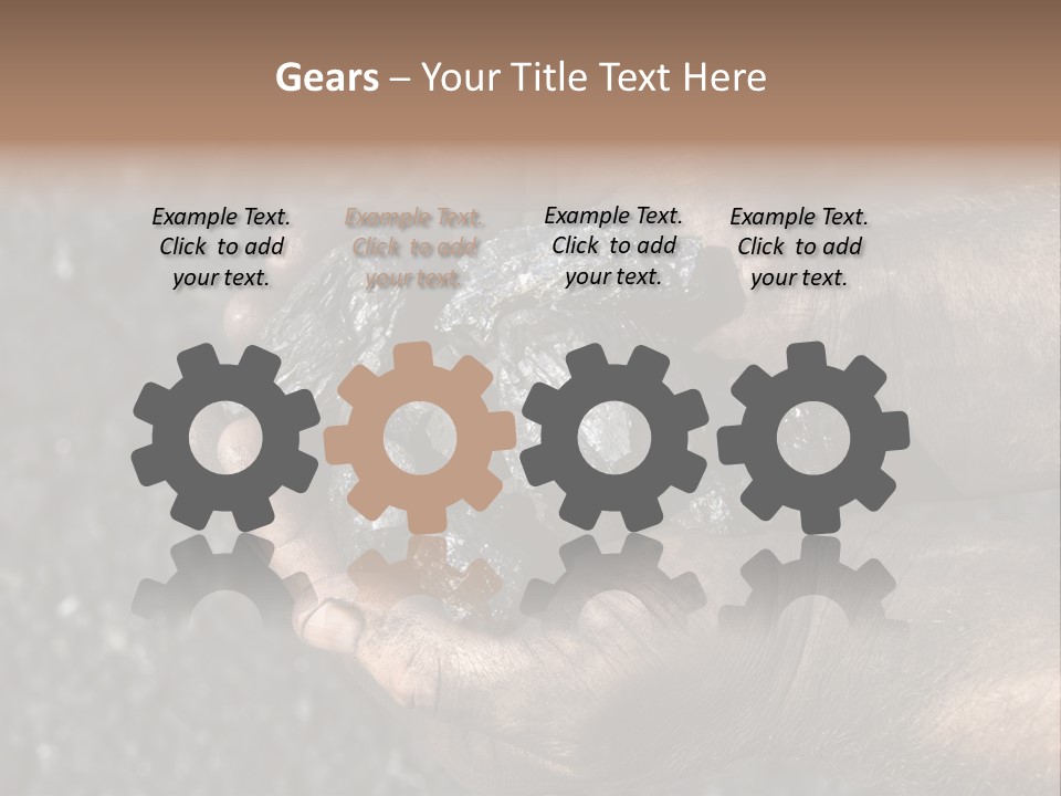 An Open Cast Mine Manufacture Asia PowerPoint Template