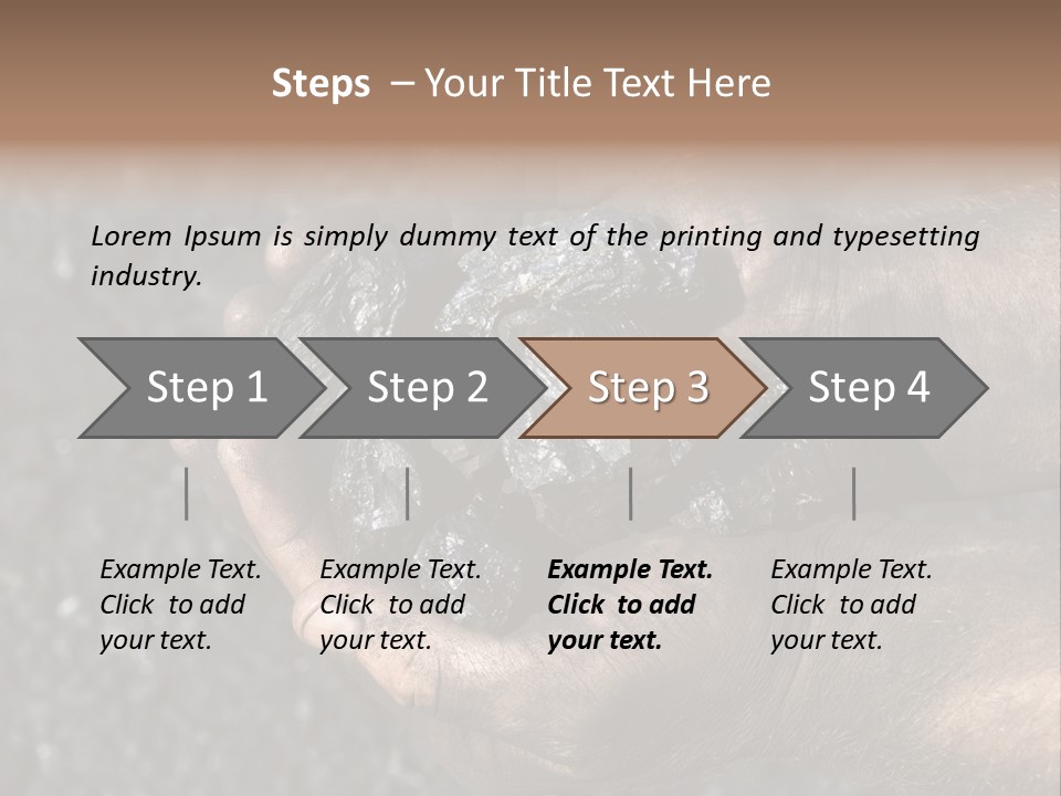 An Open Cast Mine Manufacture Asia PowerPoint Template