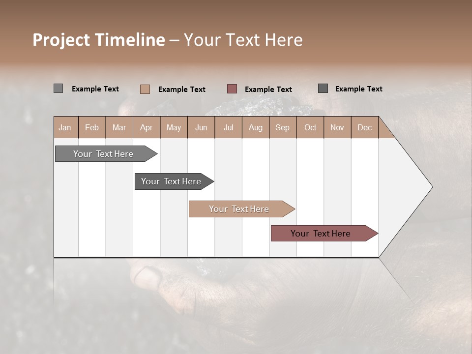 An Open Cast Mine Manufacture Asia PowerPoint Template